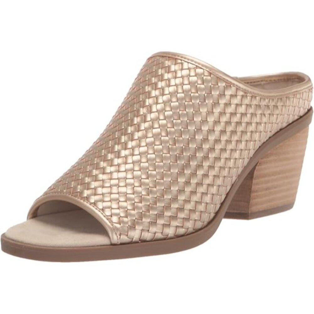 Bella Vita Alivia Women's Sandals 8M Champagne Mule 2" Block Heel NEW - Picture 3 of 8